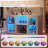 Freestanding Home Bar Cabinet with LED Light, Power Outlets, Wine Rack and Glass Holder-966149648