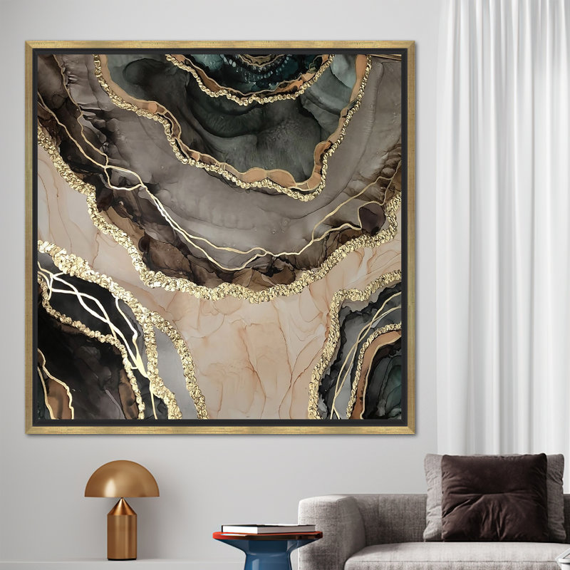 Print on Canvas, Gold Floater Framed, 20 cm H x 20 cm W