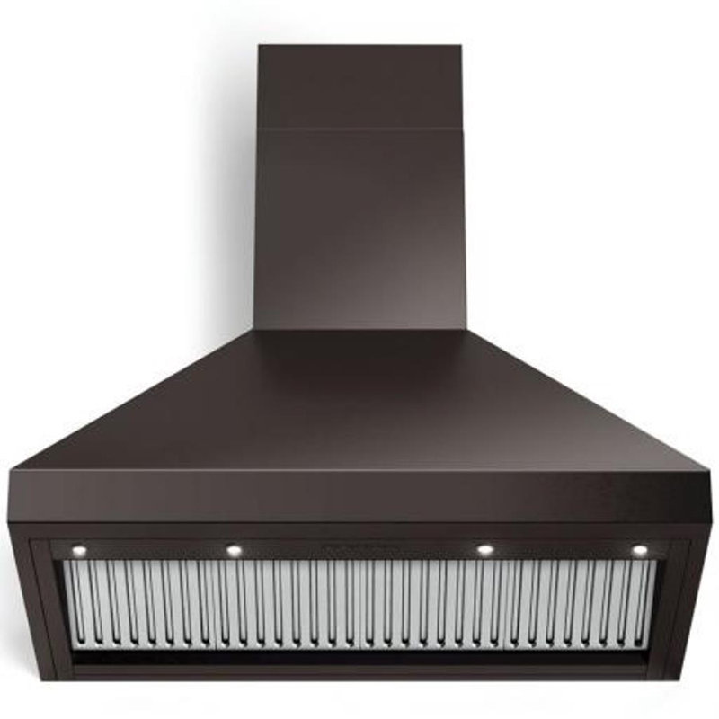 36" 600 CFM Convertible Wall Mount Range Hood, Matte Black, 36"