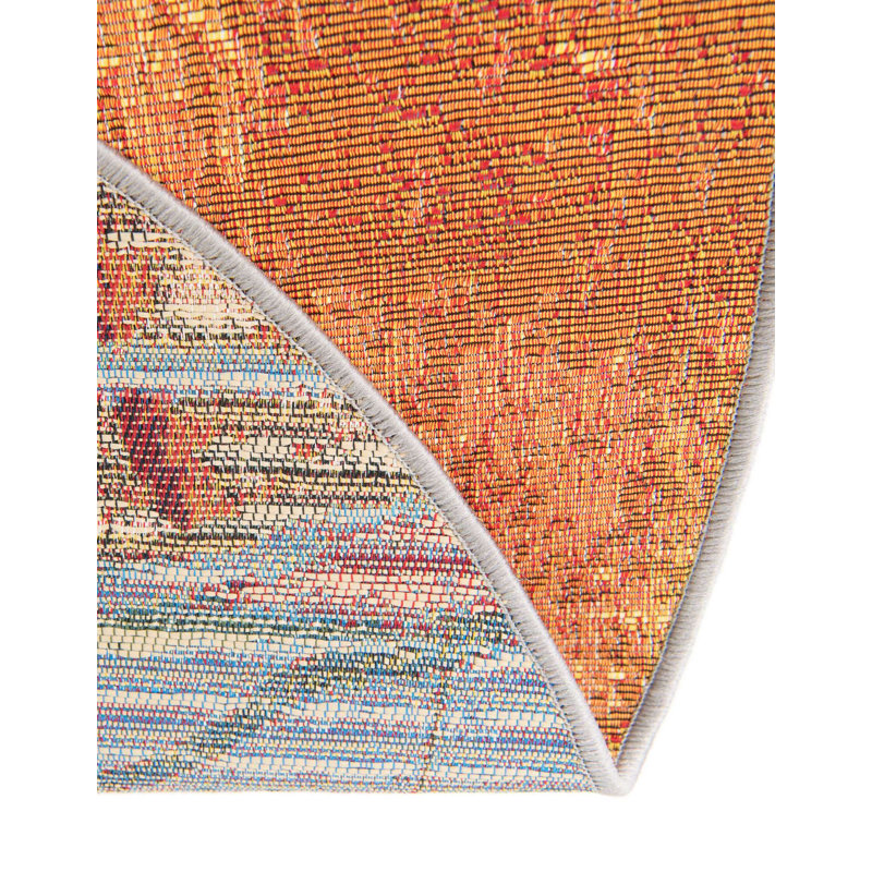 Keazia Indoor/Outdoor Area Rug, Round 7'10"
