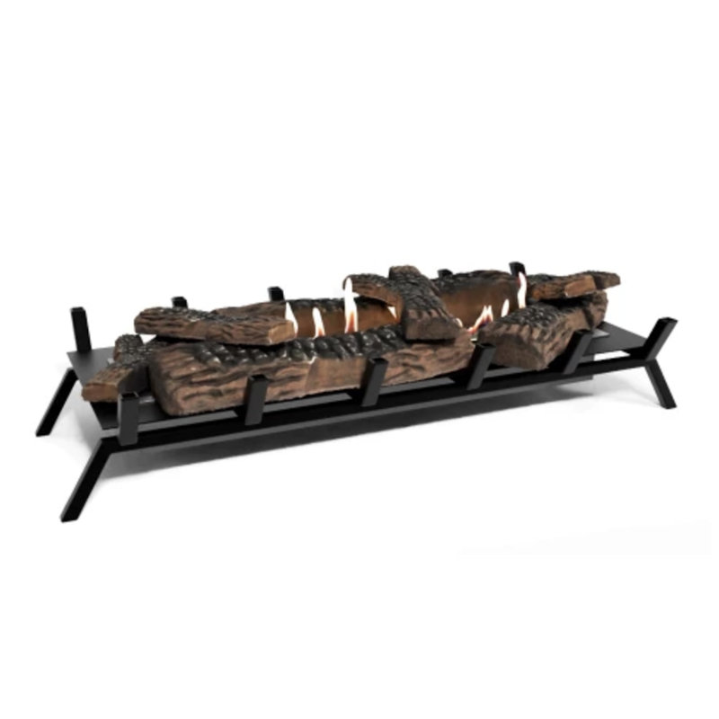 Watsontown George Oliver 76cm W Matte Black Bio-Ethanol Fireplace with 11266 BTU