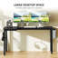 L-Shaped Metal Base Computer Desk