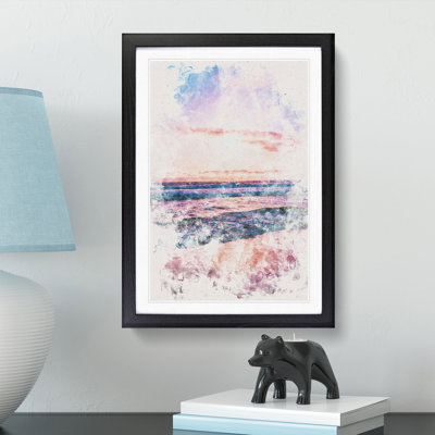 Pink Beach - Picture Frame Painting Print