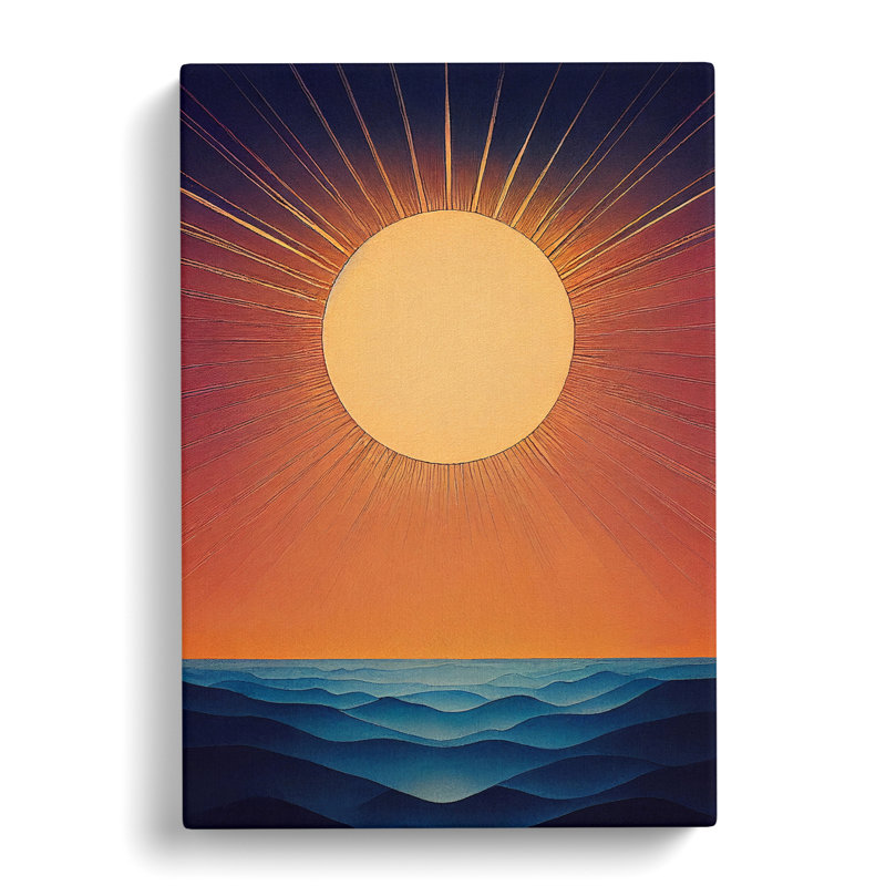 Ratana Sun In Watercolour - Wrapped Canvas, 76cm H x 50cm W