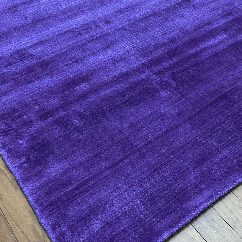 Tapis en soie noué à la main, Rectangulaire 8 pi x 10 pi