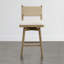 Tabouret de comptoir pivotant rembourré 27 po Pratyush -946148272