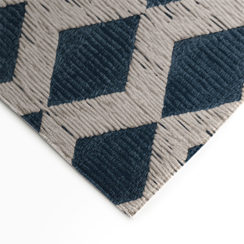 Tapis d'intérieur et d'extérieur à carreaux beige