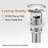 Bathroom Sink Pop Up Drain With Overflow,stainless Steel,one Piece-106363814