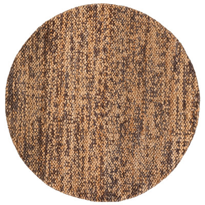 Hand-Woven Abstract Jute Rug