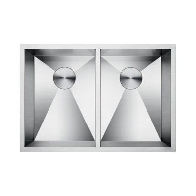 Zeromano 32'' L Undermount Double Bowl Stainless Steel Kitchen Sink