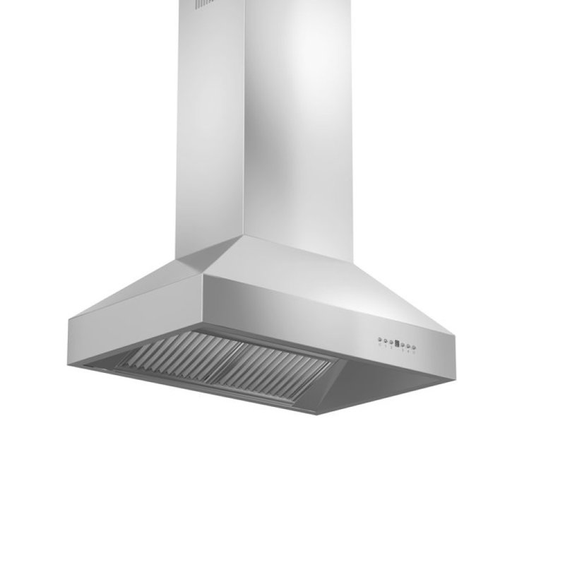 36" 700 CFM Ducted Island Range Hood in Stainless Steel