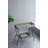 32X15x31" Maggie Galvanized Tray Table Accent Table