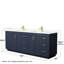 Ensemble de meuble-lavabo double autoportant 84 po avec plateau en quartz Miranda-98184376-98169319-98169318