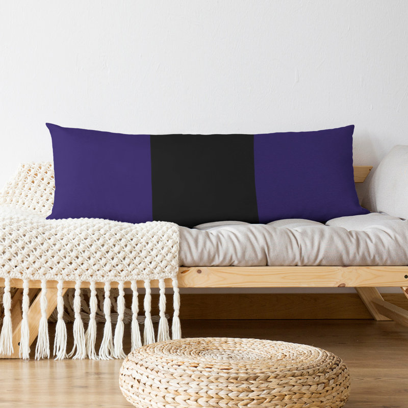 Polyester Medium Pillow, Baltimore Football, Light Violet/Black
