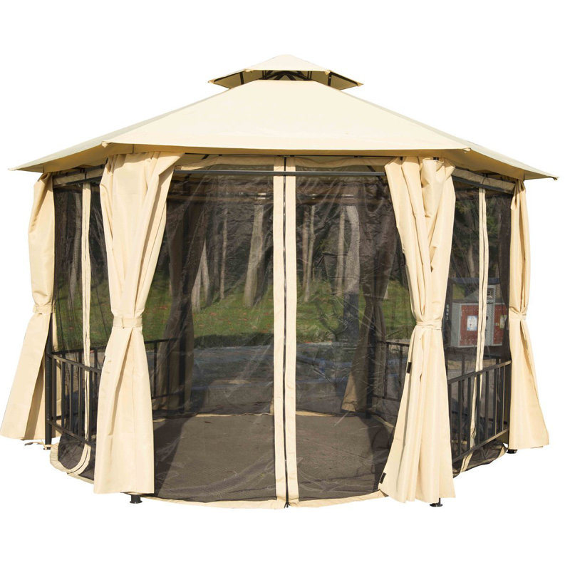 Pavillon de jardin hexagonal 13 pi