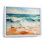 Teal Waves Fight III - Nautique et plage, art mural sur toile