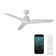 60" Vortex 3 - Blade Outdoor/Indoor Smart Standard Ceiling Fan with Wall Control Included, Works With Alexa and iOS or Android App