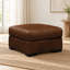 Iljan Square Leather Ottoman