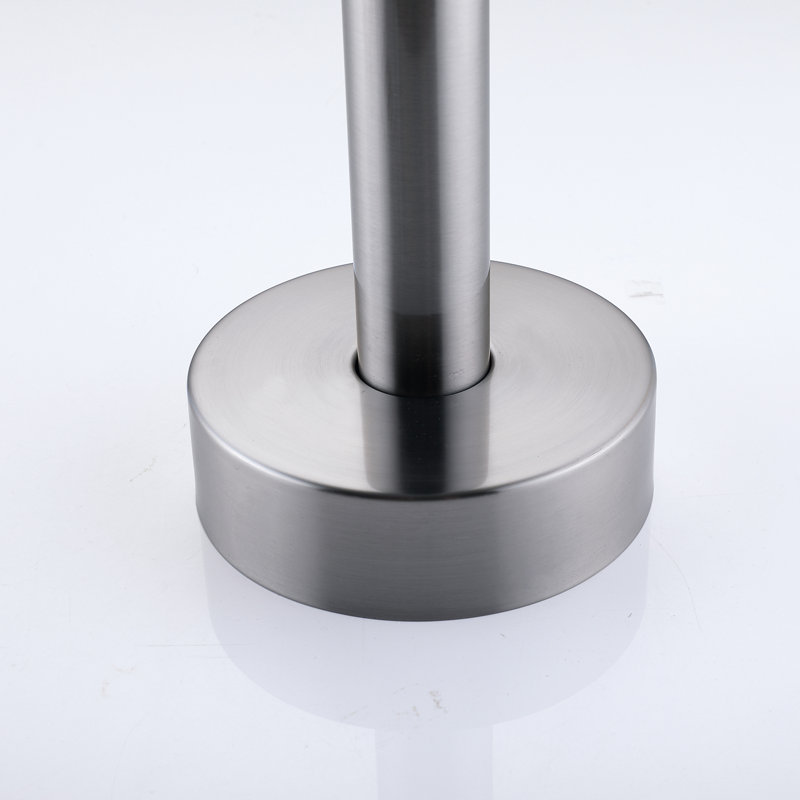 Brushed Nickel Freestanding Tub Filler with Handheld Shower