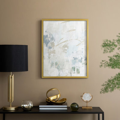 Impasto Poem IV, reproduction encadrée - bois massif
