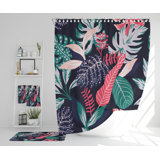 Ngaire Polyester Shower Curtain Set