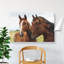 Three Horses - Wrapped Canvas-61946192