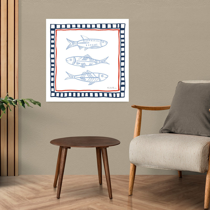 Art contemporain, art côtier de poisson, H 24 po x l 24 po
