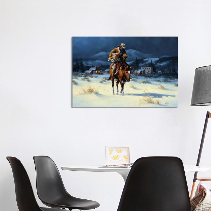 Bringing Christmas Home - Wrapped Canvas Print, 101.6 cm H x 66.04 cm W x 1.91 cm D