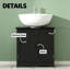 Armoire de salle de bain sous le lavabo de style moderne, armoire de rangement sur piédestal-252149995