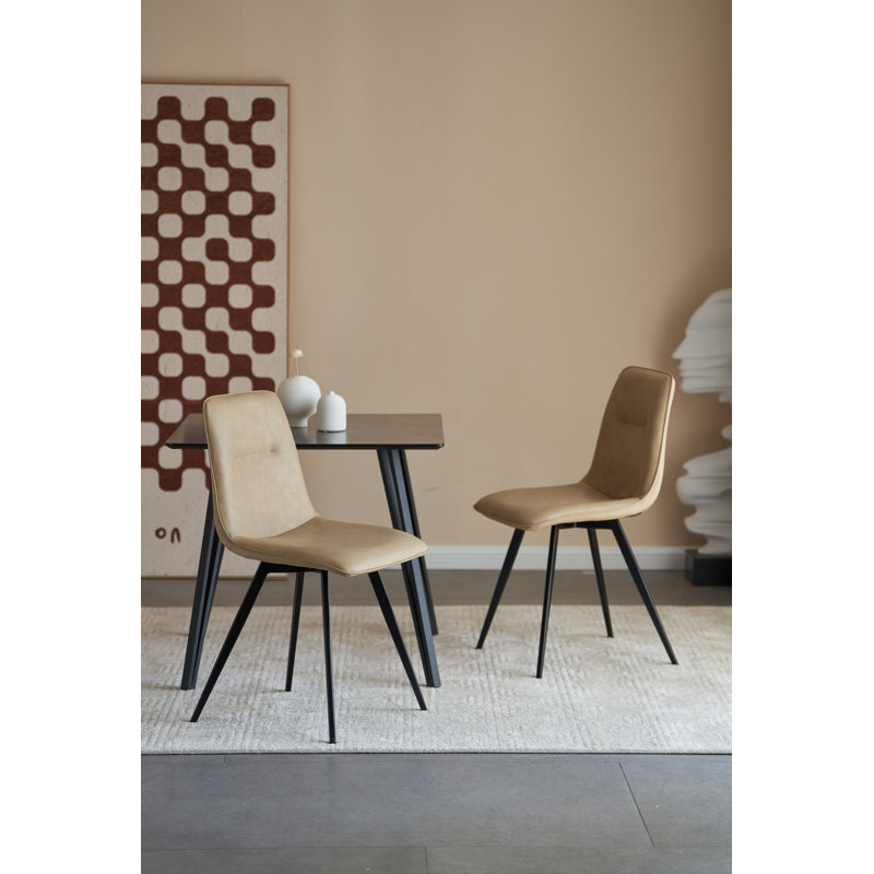 Quinnesec 50cm H Upholstered Side Chair, Cream