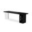 Bureau rectangulaire en bois massif noir-660821981-660821982