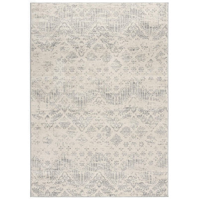 Tapis ivoire en polypropylène 7 pi 9 po x 10 pi 8 po Gimar Ikat