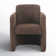 MESTO ROLLING DINING CHAIR DARK BROWN