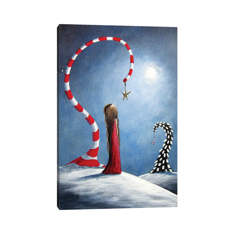 Wishing Star - Wrapped Canvas Print, 20.32 cm H x 30.48 cm W