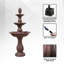 Fontaine de jardin d'extérieur à trois niveaux 51 po XBrand Classic-996474234