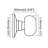 2.24'' Diameter Single Dummy Round Knob-88882168