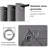 2 Thick Panels Room Darkening 85% Blackout Curtains, Thermal Insulated Block Out Light Grommet Top Drapes-110070669-110070678