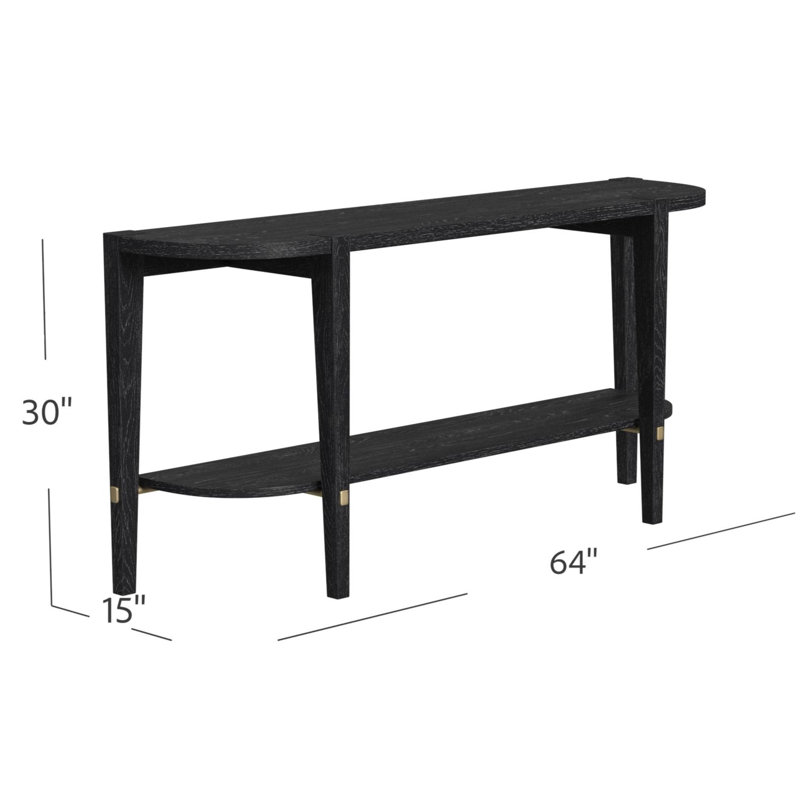 Whitfield 64 " W Solid Wood Top Console Table