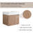Freyha 24.07 " W Wall Mounted 1 Single Vanity Bathroom Vanity With Resin Top