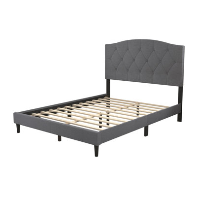 Lit plateforme tapissier Arndt