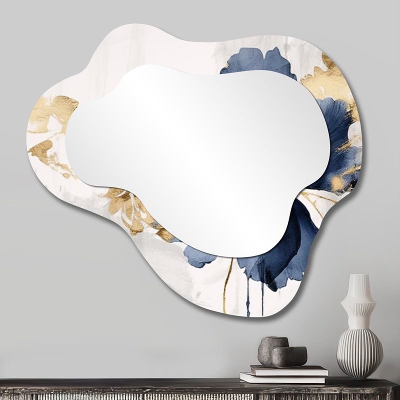 Miroir mural floral Floral, 25" x 28"