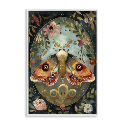 Giclée encadrée ornée de papillon victorien, design par The Dutch Lady