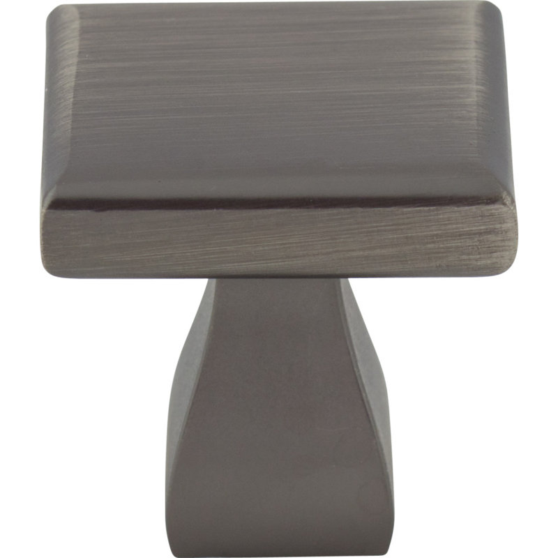 Hadly 1" Length Square Knob, Brushed Pewter