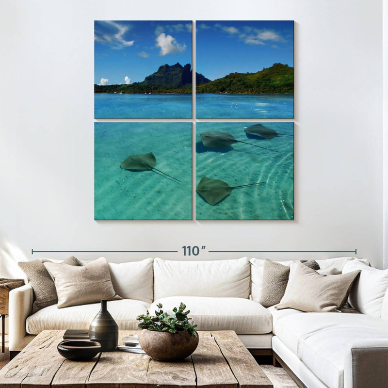Brampt Bora Bora Stingrays, 74'' H x 74'' W