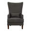 Fauteuil d'appoint à oreilles Iqubal Kori avec garniture cloutée-1158834410