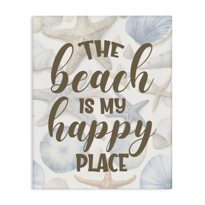 Beach Happy Place Canvas Wall Art by Kim Allen