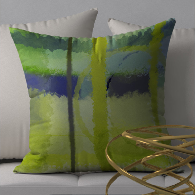 Housse et insert de coussin carré Peak, 18" x 18"