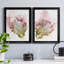 «Flowering Pink I», ensemble de 2 impressions sur toile encadrées-786425551-786425550