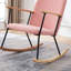 Fauteuil oscillant réglable, siège rembourré en éponge rose pour chambre de bébé, chambre à coucher, chaise de salon moderne avec, rose, chambre douillette, chambre de bébé-1520507202