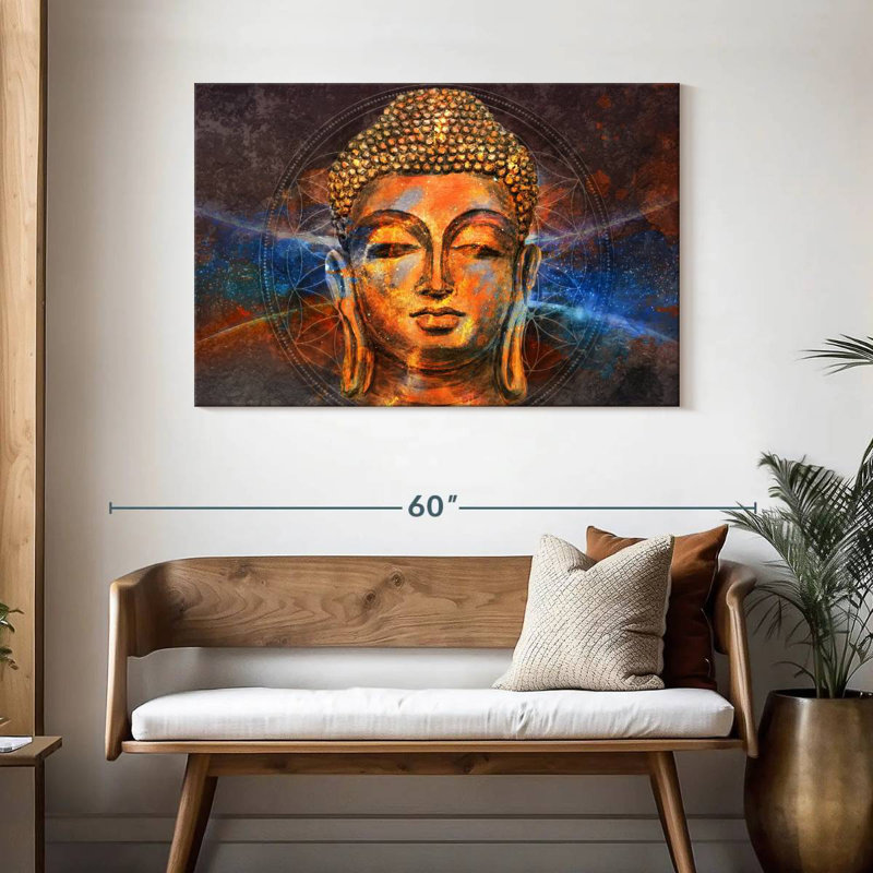 Leisha Buddha Purnima, 30" H x 45" W